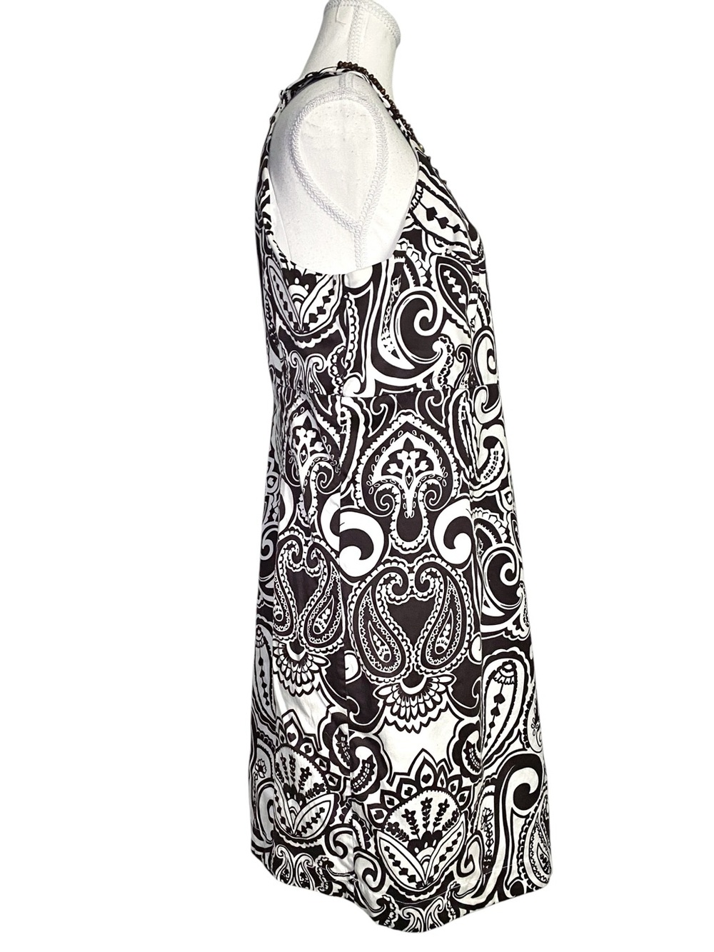 INC International Concepts Boho Beaded Halter Paisley Shift Dress - Picture 3 of 16